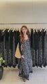 Summer Ladies Spaghetti V-neck Dresses With Cardigan